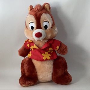 VINTAGE Disney Dale Plush Stuffed Chipmunk Applause 12” Chip & Dale Secret Agent